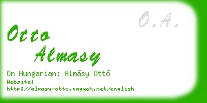 otto almasy business card